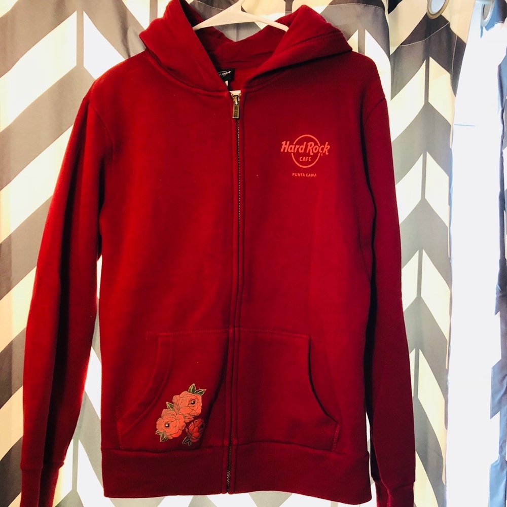 Hard Rock Cafe zip up hoodie